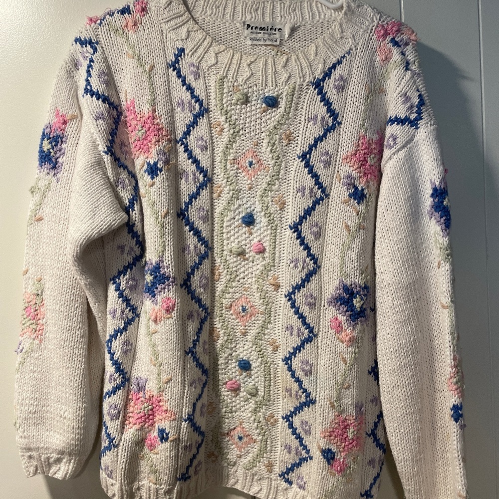 Vintage Knitted by Hand Sweater